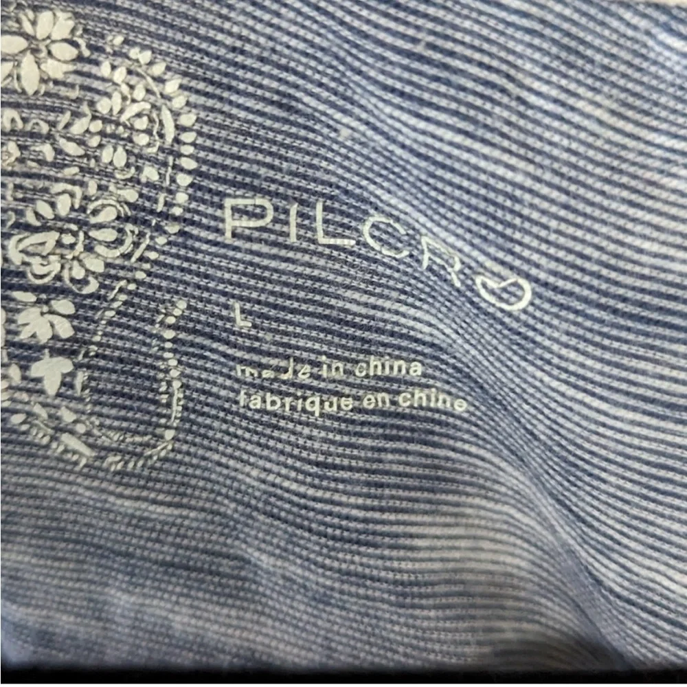 Pilcro Chrissy Striped Layered Babydoll Tank Top Size Large - Picture 4 of 8